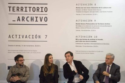 Alfredo Puente, Rosa Yagüe, Javier Valbuena y Antonio Basanta, ayer, en la presentación.