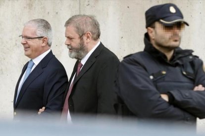 El supuesto número dos de Gürtel, Pablo Crespo, a su llegada a la Audiencia Nacional.