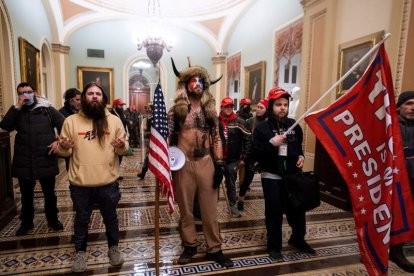 Imagen del asalto al Capitolio el año pasado. JIM LO SCAPLZO