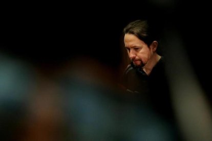 Pablo Iglesias en el Congreso de los Diputados.