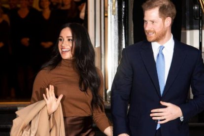 Enrique de Inglaterra y Meghan Markle. FACUNDO ARRIZABALAGA