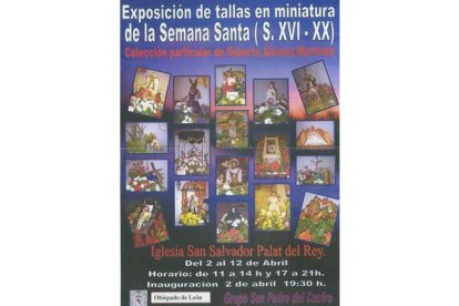 Cartel anunciador de la exposición de miniaturas