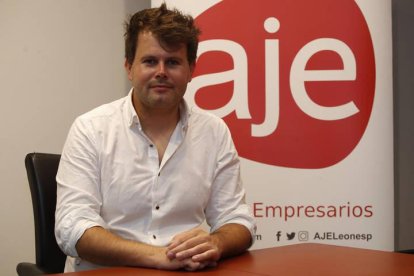 David Abril, presidente de los Jóvenes Empresarios de León