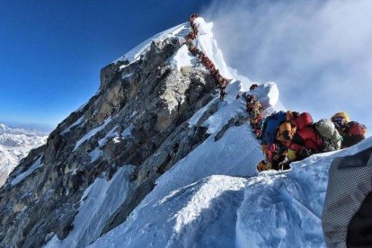 El atasco del Everest.