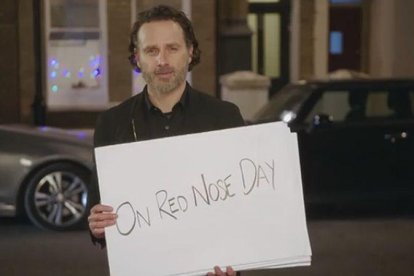 Andrew Lincoln, en el corto 'Red Nose Day Actually'.