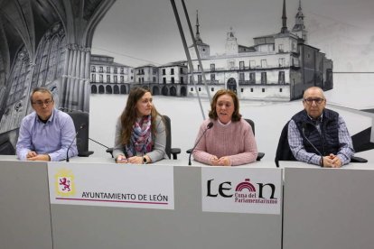 César Fernández, Marta Mejías, Aurora Baza y Félix Llorente. DL