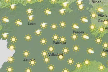 Previsión del tiempo para hoy en León. AEMET