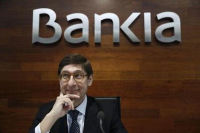 Goirigolzarri, durante la presentación de los resultados de Bankia el 2016.