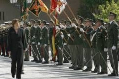 Soledad López, durante el acto conmemorativo celebrado ayer