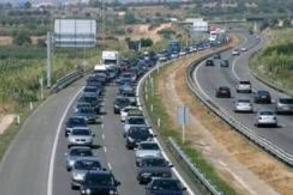 La autopista de Tarragona ha tenido una de las jornadas más concurridas