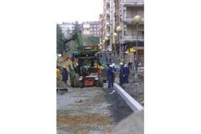 Las obras de la calle Ancha comenzaron el pasado mes de octubre