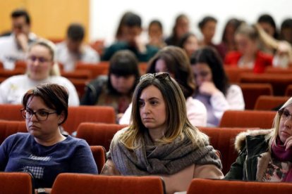 Jornadas sobre trabajo y género en la Facultad de Derecho de la ULE, en 2019. MARCIANO PÉREZ