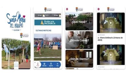 Captura de pantalla de la app de Santa María del Páramo. DL