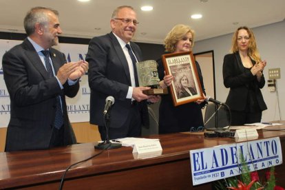 José Miguel Palazuelo, Tista Rubio Nistal, Mari Trini del Canto y Marta del Riego. A. VALENCIA