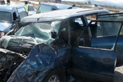 Imagen de archivo de accidente mortal en Zamora. DL