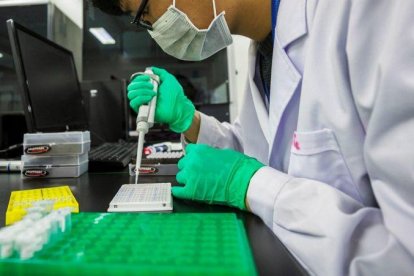 Un laboratorio especializado en terapias génicas, en la población china de Nanjing.