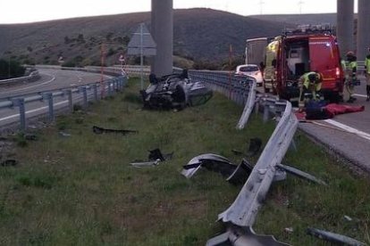 Accidente en la A-6. DL