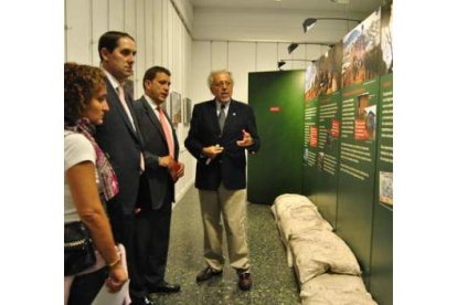 Téllez, Sancho, Riesco y Boggio, en la muestra.