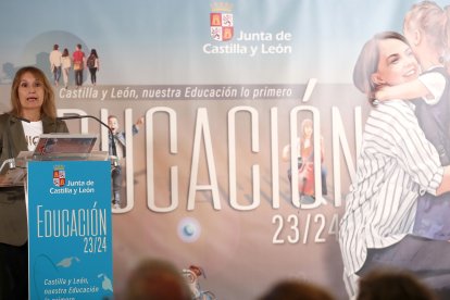 Rocio Lucas ha presentado el nuevo curso escolar 2023-24. JCYL