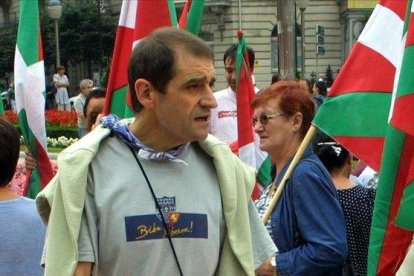 Josu Ternera, en una manifestación aberzale que se celebró en Bilbao en noviembre de 2002.