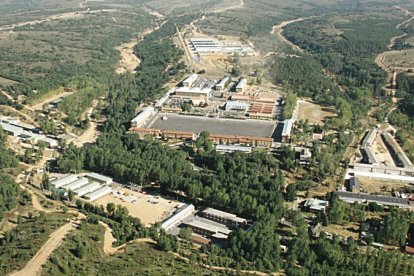 Vista aérea de las instalaciones del Ejército de Tierra en la base Conde de Gazola