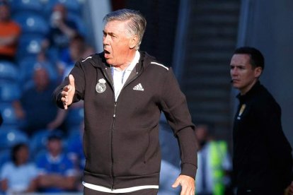 El técnico italiano, durante un partido amistoso contra el Rangers esta pretemporada. ROBERT PERRY