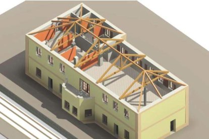 Imagen en 3D del proyecto del Museo del Ferrocarril. DL