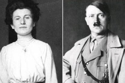 Hedwig Kohn y Adolf Hitler.