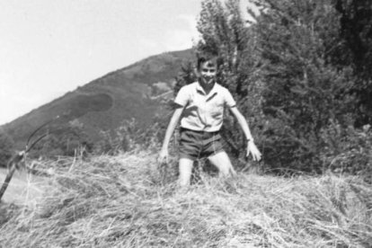 La felicidad de un niño en el campo.