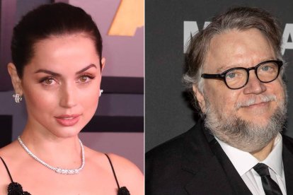 Ana de Armas y Guillermo del Toro. DAVID SWANSON / SARA YENESEL