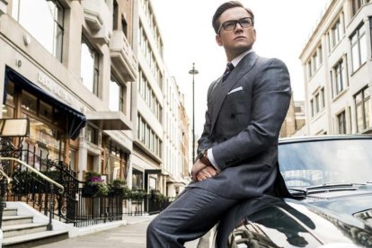 Taron Egerton, en un fotograma de Kingman: El círculo de oro.