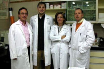 El equipo: Leandro Rodríguez, Nicolás Navasa,  Honorina Martínez y Miguel Ángel Ferrero.