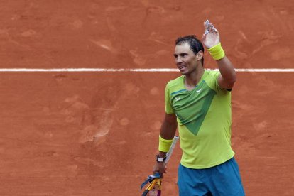 Rafa Nadal debuta con victoria en Roland Garros. YOAN VALAT