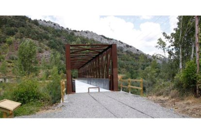 El Puente del Hierro de la escuela Eiffel ha sido acondicionado para el transito peatonal y de bicicletas. CAMPOS