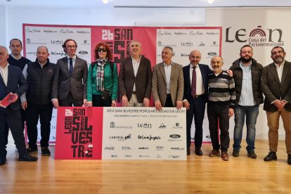 Momento de la presentación de la San Silvestre de León. DL