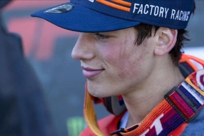 El campeón de motocros Jorge Prado.