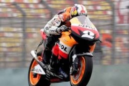 El piloto español Dani Pedrosa se mostró intratable tanto por la mañana como en la sesión de tarde