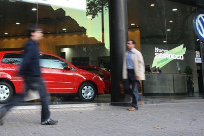 Concesionario de VW en Barcelona.