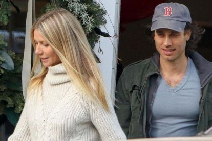 Gwyneth Paltrow y Brad Falchuk en Los Ángeles.