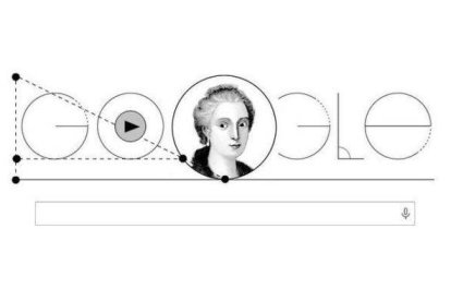 El 'doodle' de Google está dedicado a María Gaetana Agnesi.