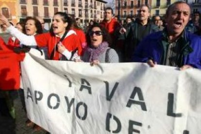 Los trabajadores de la empresa eólica Coiper 2000 ya se manifestaron en diciembre para reclamar a la