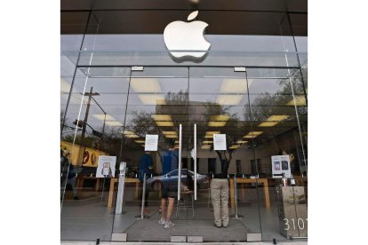 Imagen de la tienda de Apple en el barrio neoyorquino de Tribeca. LARRY W. SMITH