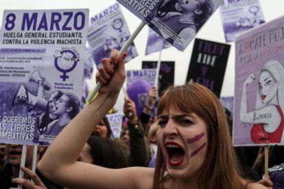 Marchas por el Día Internacional de la Mujer.