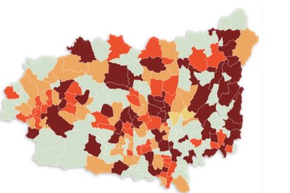 El mapa de la provincia hoy. DL