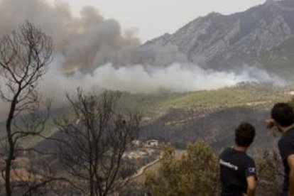 Incendio en Horta de Sant Joan.