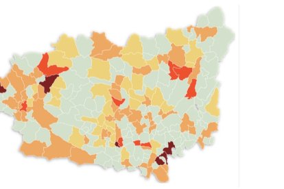 El mapa de la provincia hoy. DL