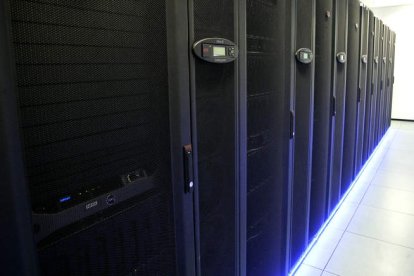 Parte de las instalaciones del Centro de Supercomputación en el edificio Crai-TIC de la Universidad de León. ARCHIVO