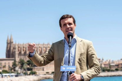 Pablo Casado en Palma. ATIENZA