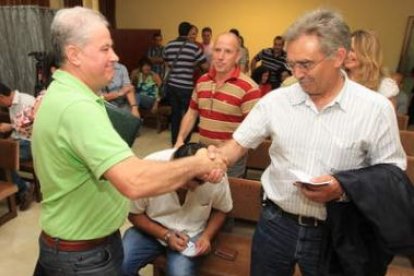 Alfonso Canedo y Rodríguez, el 6 de julio, tras la votación de la lista para la Diputación.