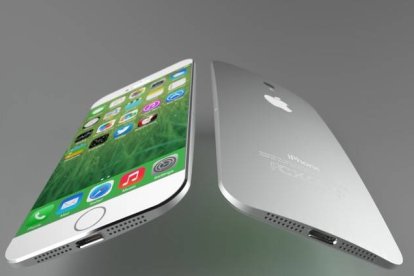 El iPhone 6, en una imagen difundida por la web Mashable.com.